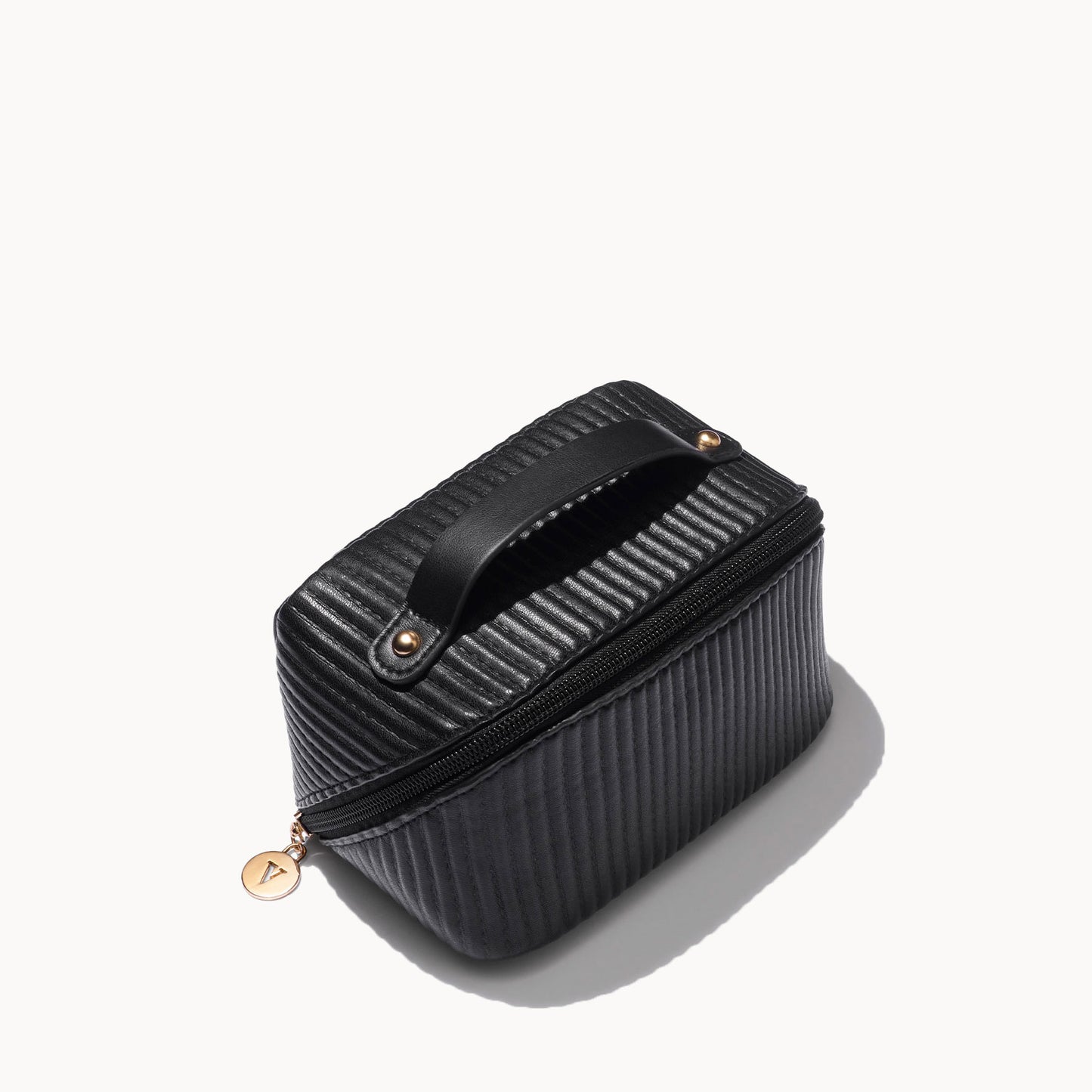 VIEVE Luxe Makeup Bag Mini Accessories vieve-luxe-makeup-bag-mini-ribbed-black-1-b