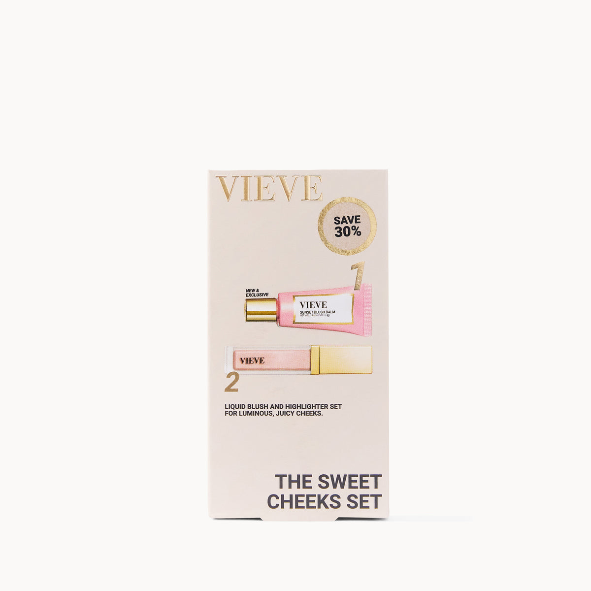 VIEVE The Sweet Cheeks Set Sets vieve-sweet-cheeks-blush-highlighter-set-1-b