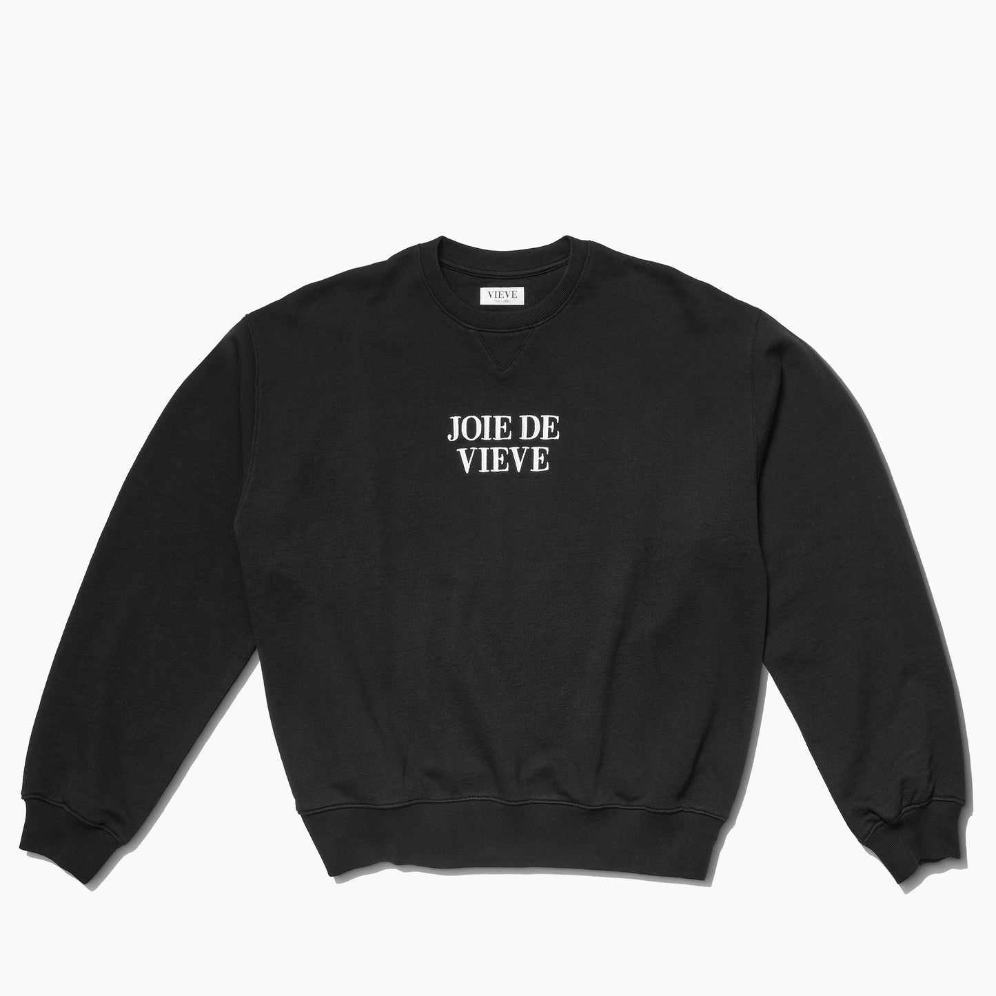 VIEVE Joie de VIEVE Sweatshirt Apparel black-joie-de-vieve-sweatshirt-1-b