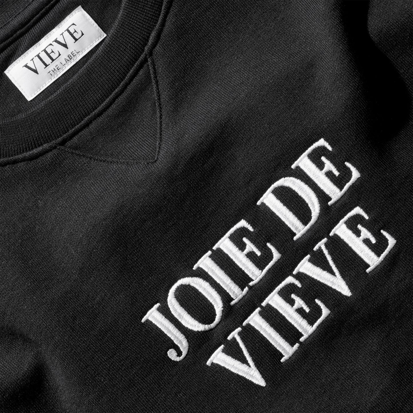 VIEVE Joie de VIEVE Sweatshirt Apparel black-joie-de-vieve-sweatshirt-2-b