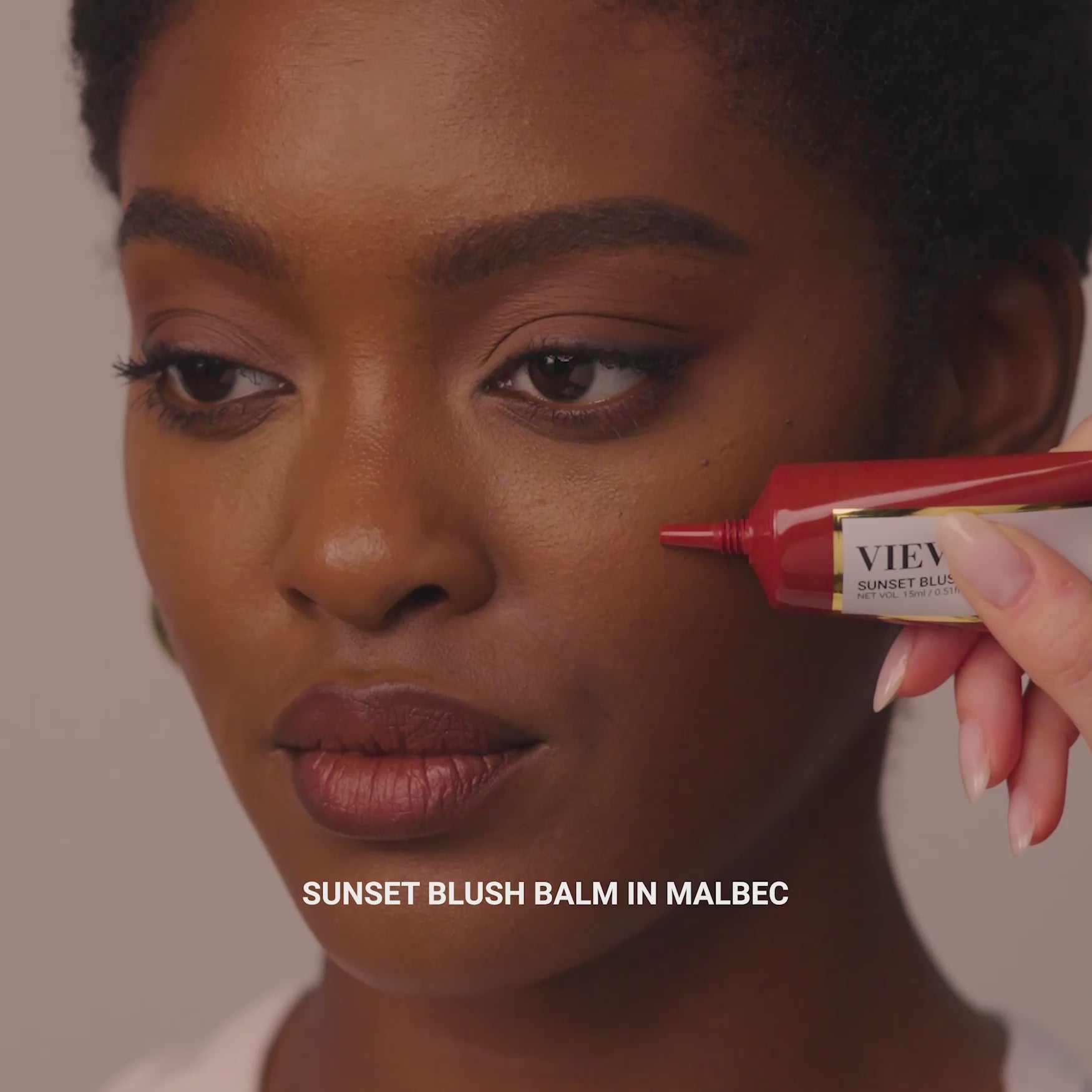 画材 Sunset blush Sunset Blush Balm Malbec | Burgundy Liquid Blush | VIEVE