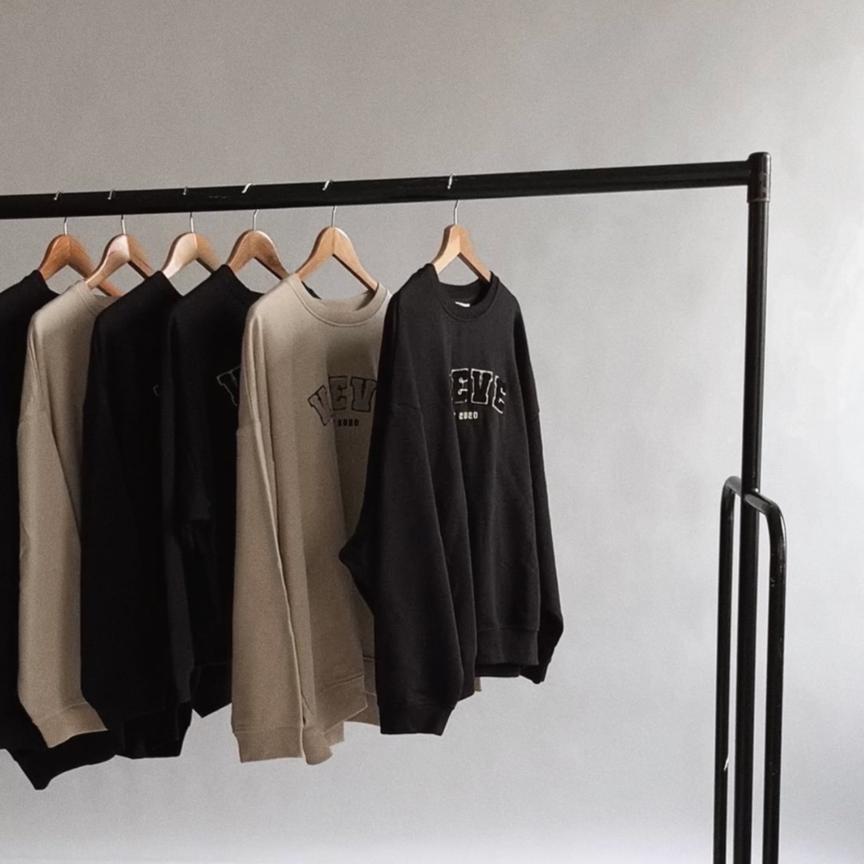 VIEVE Varsity Sweatshirt Apparel vieve-beige-varsity-sweatshirt-4