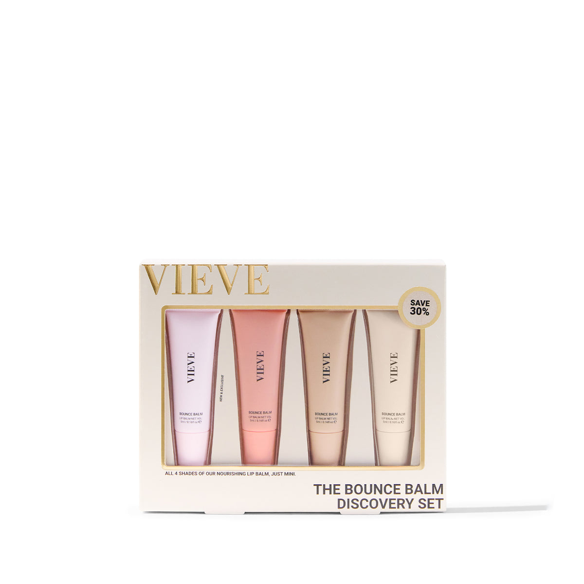 VIEVE The Bounce Balm Discovery Set Sets vieve-bounce-balm-discovery-lip-balm-set-1