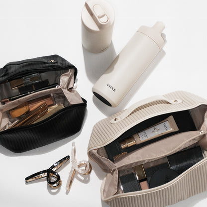 VIEVE Luxe Makeup Bag Mini Accessories vieve-luxe-makeup-bag-large-ribbed-beige-6_886811d4-d3ac-48a1-9880-7cc6ee355349