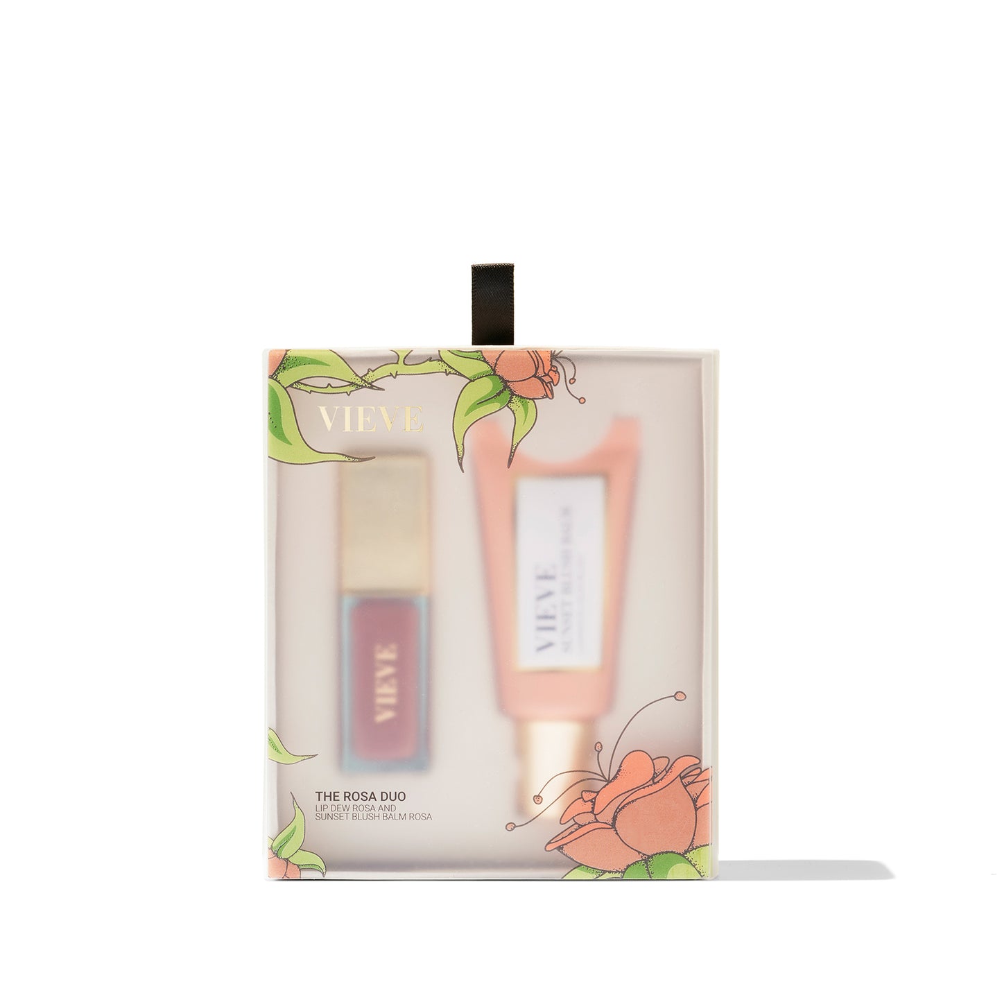 VIEVE The Rosa Duo Sets vieve-rose-pink-lip-gloss-liquid-blush-gift-set-5