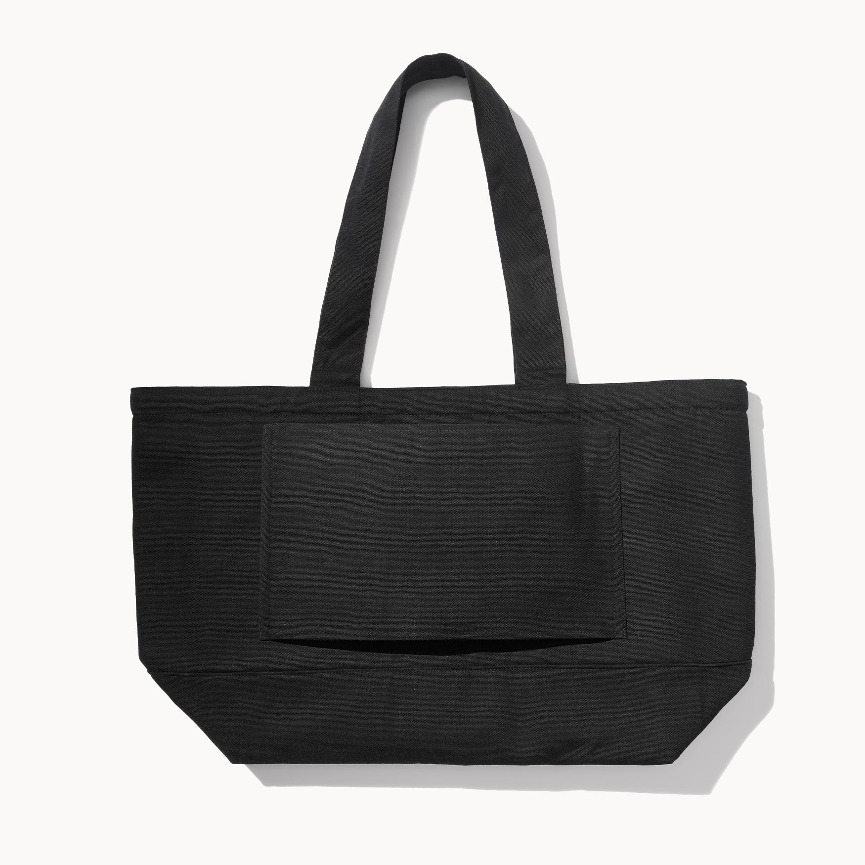 The Vieve Varsity Tote Bag 2.0 | Durable Black Canvas Tote – VIEVE