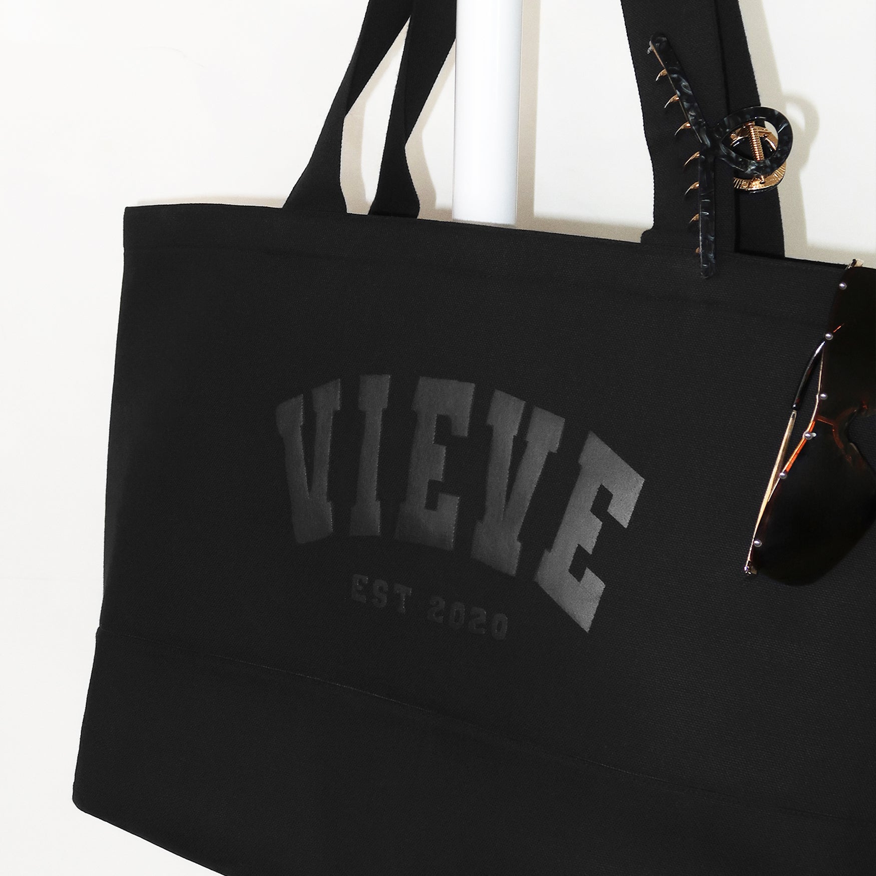 VIEVE The Varsity Tote 2.0 Accessories vieve-the-varisty-tote-bag-black-2_copy