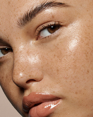 Woman with radiant looking skin